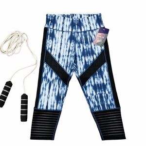 NWT THREADS 4 THOUGHT Cropped Tie Dye Mesh Leggings!